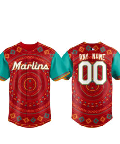 Custom Name and Number Miami Marlins Mexican Heritage 2026 Baseball Jersey
