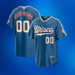 Custom Name and Number Milwaukee Brewers 2026 City Connect Stadium Baseball Jersey