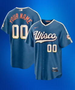 Custom Name and Number Milwaukee Brewers 2026 City Connect Stadium Baseball Jersey