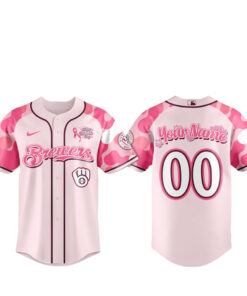 Custom Name and Number Milwaukee Brewers Mother’s Day 2026 Baseball Jersey