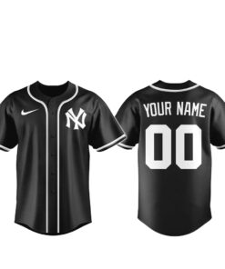 Custom Name and Number New York Yankees Blackout Built For The Night 2026 Baseball Jersey