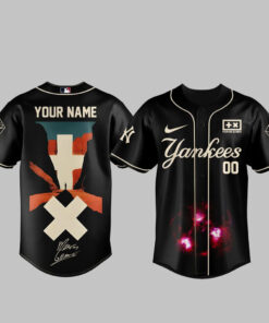 Custom Name and Number New York Yankees x Martin Garrix Americas Tour 2026 Baseball Jersey