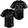 Custom Name and Number Oakland Athletics 2026 Back To The Basics All Black Baseball Jersey