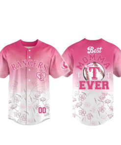 Custom Name and Number Texas Rangers Happy Mother’s Day 2026 Best Momma Ever Baseball Jersey