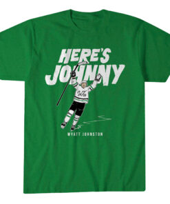 Dallas Stars Wyatt Johnston Here's Johnny T-Shirt