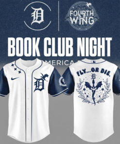 Detroit Tigers x Book Club Night 2026 Fourth Wing Baseball Jersey