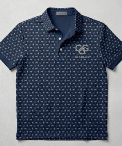 Go Go Grey Stables Logo Print Polo Shirt 2026