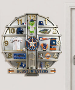 Houston Astros Home Decorative 3D Wall Clock