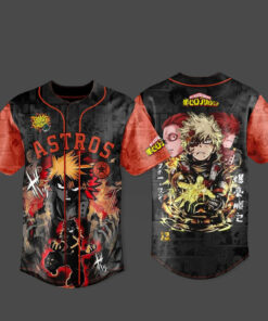 Houston Astros x My Hero Academia U.S. Tour 2026 Bakugo Baseball Jersey