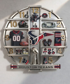 Houston Texans Home Decorative 3D Wall Clock