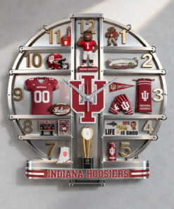 Indiana Hoosiers Home Decorative 3D Wall Clock