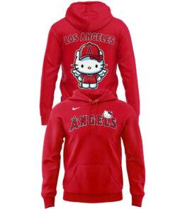 Los Angeles Angels 2026 Hello Kitty x City Connect All Red 2026 Hoodie