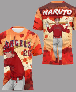 Los Angeles Angels Naruto Shippuden Night 2026 Baseball Shirt