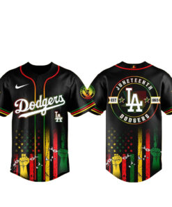 Los Angeles Dodgers Juneteenth Day 2026 Celebration Baseball Jersey