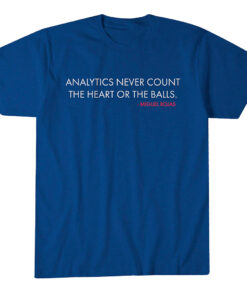 Los Angeles Dodgers Miguel Rojas Analytics Never Count the Heart or the Balls T-Shirt