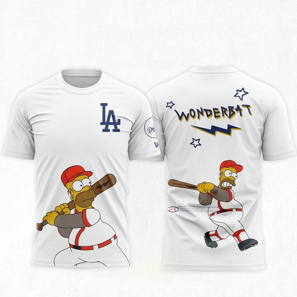 Los-Angeles-Dodgers-The-Simpsons-Wonderbat-White-T-Shirt.jpg Los Angeles Dodgers The Simpsons Wonderbat White Shirt