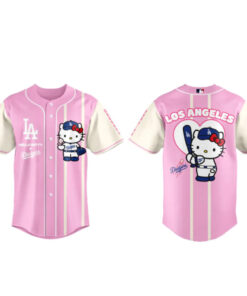 Los Angeles Dodgers x Hello Kitty 2026 Pink Baseball Jersey