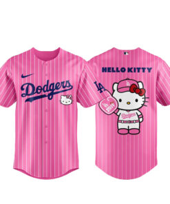 Los Angeles Dodgers x Hello Kitty 2026 Pink Baseball Jersey