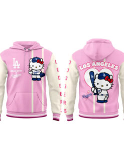 Los Angeles Dodgers x Hello Kitty 2026 Pink Hoodie