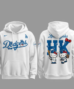Los Angeles Dodgers x Hello Kitty Night 2026 White Hoodie