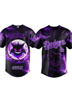 Los Angeles Dodgers x Pokemon Gengar 2026 Baseball Jersey Version 3