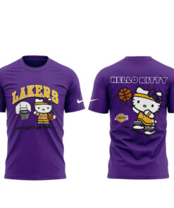 Los Angeles Lakers Hello Kitty 2026 Basketball Night Shirt