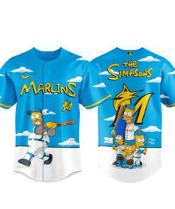 Miami Marlins x The Simpsons Wonderbat 2026 Baseball Jersey