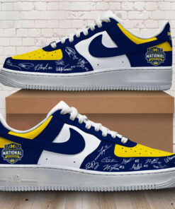 Michigan Wolverines 2026 NCAA Men’s Basketball National Champions Air Force 1 Shoes Sneakers