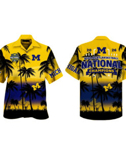 Michigan Wolverines 2026 NCAA Men's Basketball National Champions Hawaiian Shirt