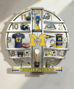Michigan Wolverines Home Decorative 3D Wall Clock
