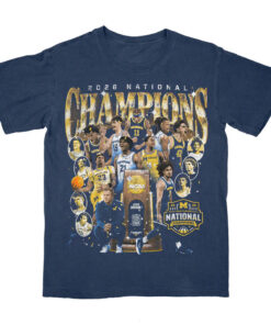 Michigan Wolverines Men's Basketball 2026 National Championship Team T-Shirt