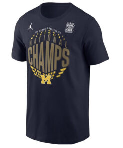 Michigan Wolverines Men's Basketball National Champions Locker Room T-Shirt