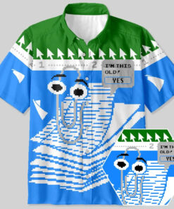 Microsoft Clippy 2026 Hawaiian Shirt
