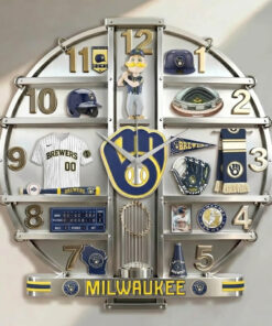 Milwaukee Brewers Home Decorative 3D Wall Clock