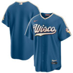 Milwaukee Brewers Mineral Blue 2026 City Connect Stadium Wisco Baseball Jersey