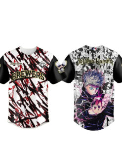 Milwaukee Brewers x Satoru Gojo Baseball Jersey