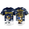 Milwaukee Brewers x The Simpsons 2026 Major Gameday Baseball Jersey 3 Milwaukee Brewers x The Simpsons 2026 Major Gameday Baseball Jersey