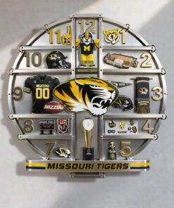 Missouri Tigers Home Decorative 3D Wall Clock
