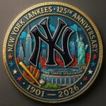 New York Yankees 125Th Anniversary Commemorative Coin