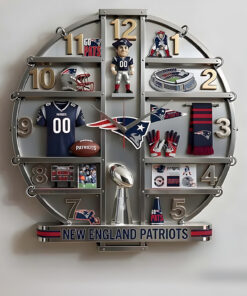 New England Patriots Home Decorative 3D Wall Clock