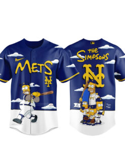 New York Mets x The Simpsons 2026 Major Gameday Baseball Jersey
