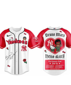 New York Yankees Bruno Mars x Hello Kitty 2026 The Romantic Tour Baseball Jersey