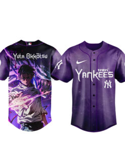 New York Yankees x Jujutsu Kaisen Night 2026 Yuta Okkotsu Baseball Jersey