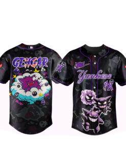 New York Yankees x Pokemon Gengar 2026 Baseball Jersey Version 1