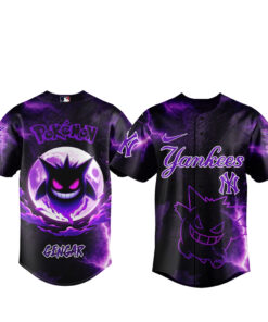 New York Yankees x Pokemon Gengar 2026 Baseball Jersey Version 3