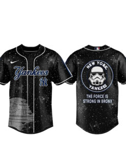 New York Yankees x Star Wars Galaxy The Force Is Strong In Bronx Baseball Jersey