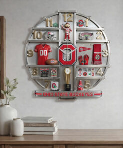 Ohio State Buckeyes Home Decorative 3D Wall Clock