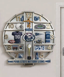 Penn State Nittany Lions Home Decorative 3D Wall Clock