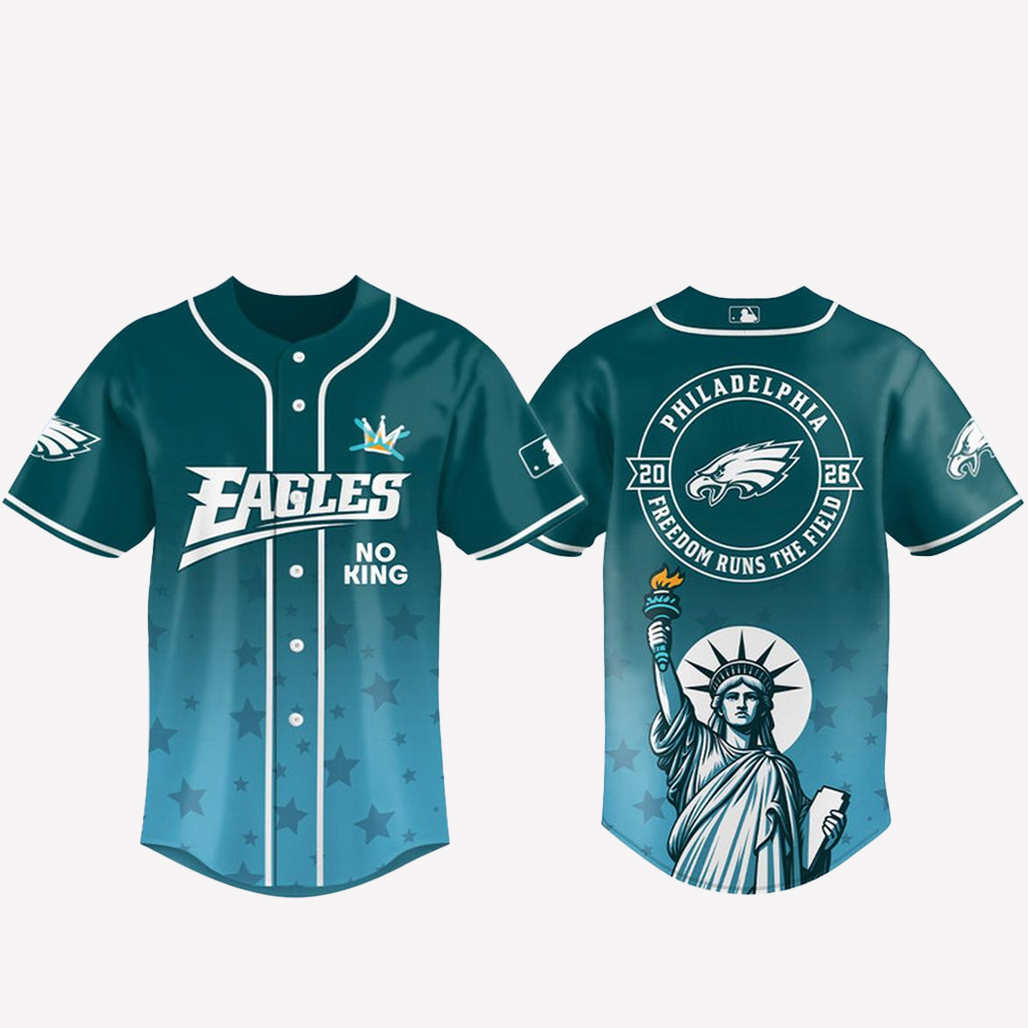 Philadelphia-Eagles-2026-No-Kings-Freedom-Runs-The-Field-Baseball-Jersey.jpg Philadelphia Eagles 2026 No Kings Freedom Runs The Field Baseball Jersey