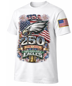 Philadelphia Eagles Celebration 250 Years of America T-Shirt